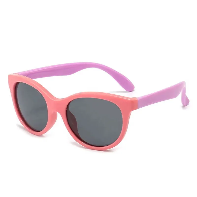 SILICONE TPEE Newest Trendy Kids Sunglasses Unisex Uv400 Vintage Fashion Cat Eye Sunglasses for Boys Girls - View 4