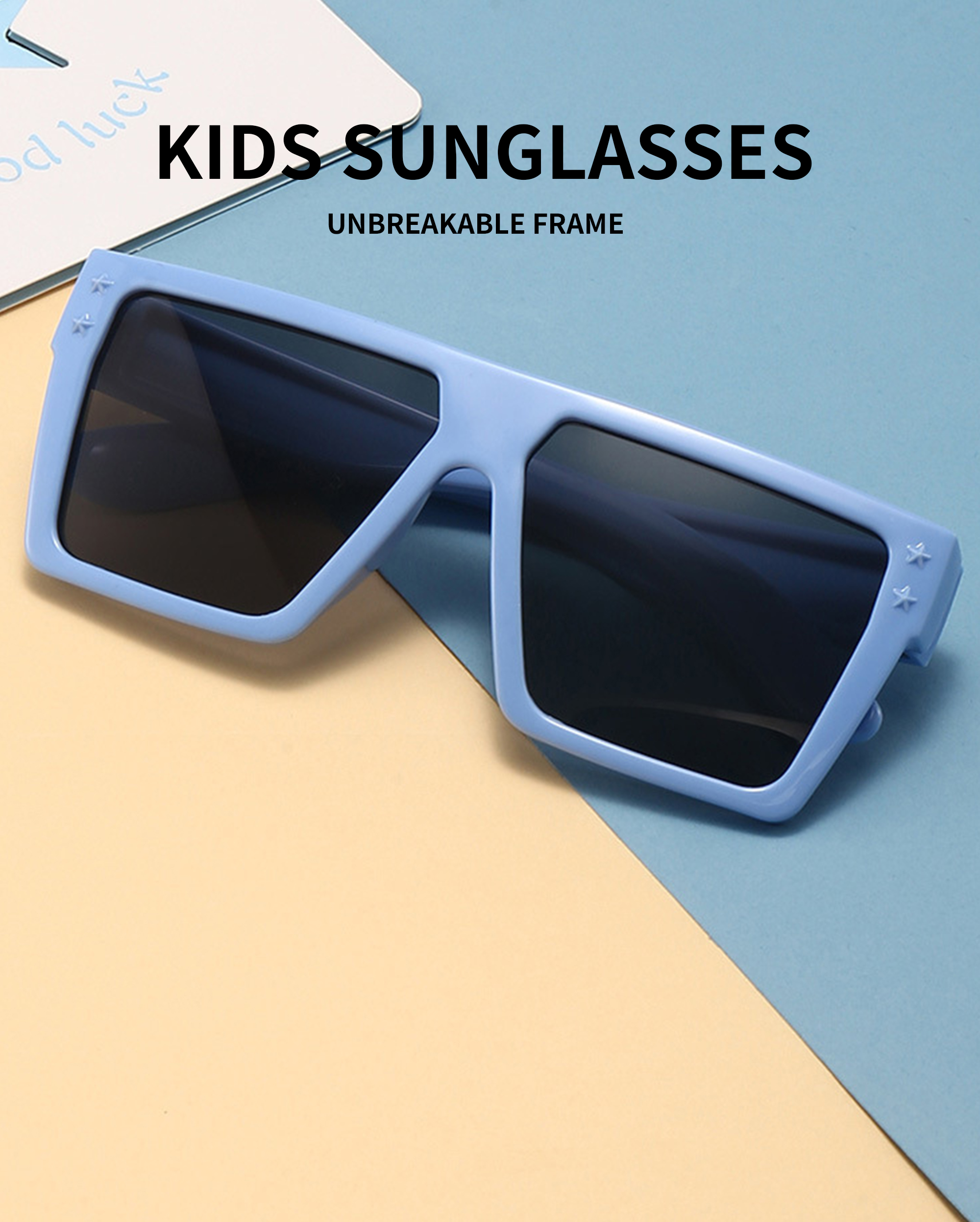 Hot Sale Popular Products Sunglasses Fashionable UV400 Vintage Square Frame Custom Colorful Sunglasses for Kids