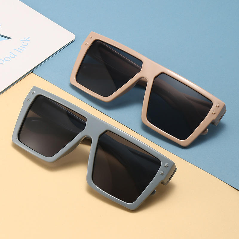 Hot Sale Popular Products Sunglasses Fashionable UV400 Vintage Square Frame Custom Colorful Sunglasses for Kids Custom Eyewear