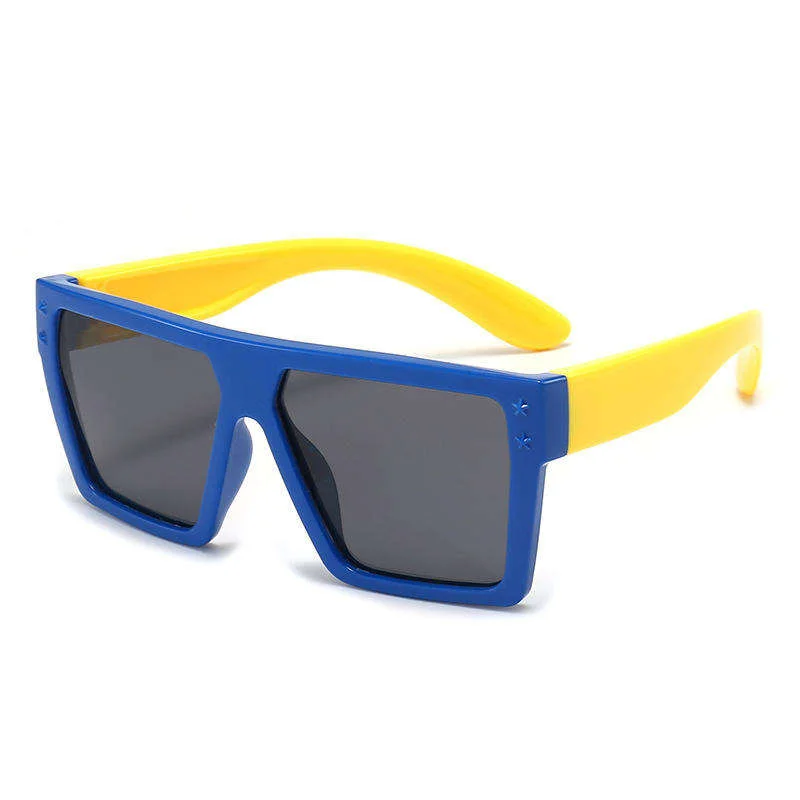 SILICONE TPEE Hot Sale Popular Products Sunglasses Fashionable UV400 Vintage Square Frame Custom Colorful Sunglasses for Kids - View 4