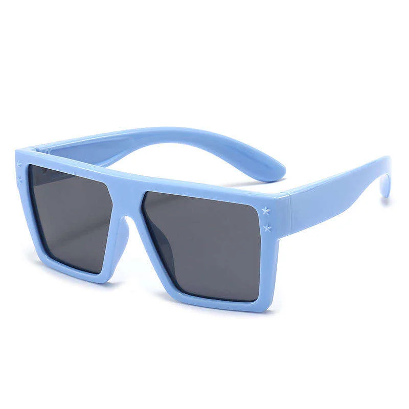  SILICONE TPEE Hot Sale Popular Products Sunglasses Fashionable UV400 Vintage Square Frame Custom Colorful Sunglasses for Kids - View 6