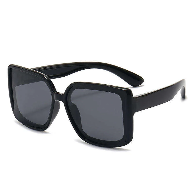 Hot Selling Girls Boys Big Frame Sunglasses Designer Customize Polarized Square Oversized Kids Sunglasses - View 3