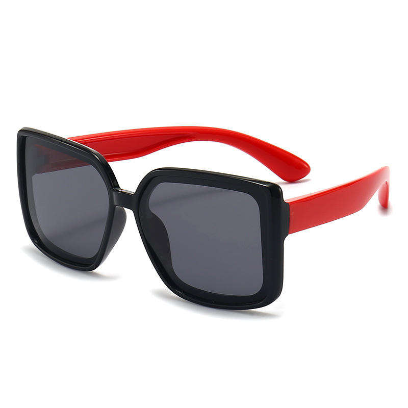Hot Selling Girls Boys Big Frame Sunglasses Designer Customize Polarized Square Oversized Kids Sunglasses Custom Eyewear