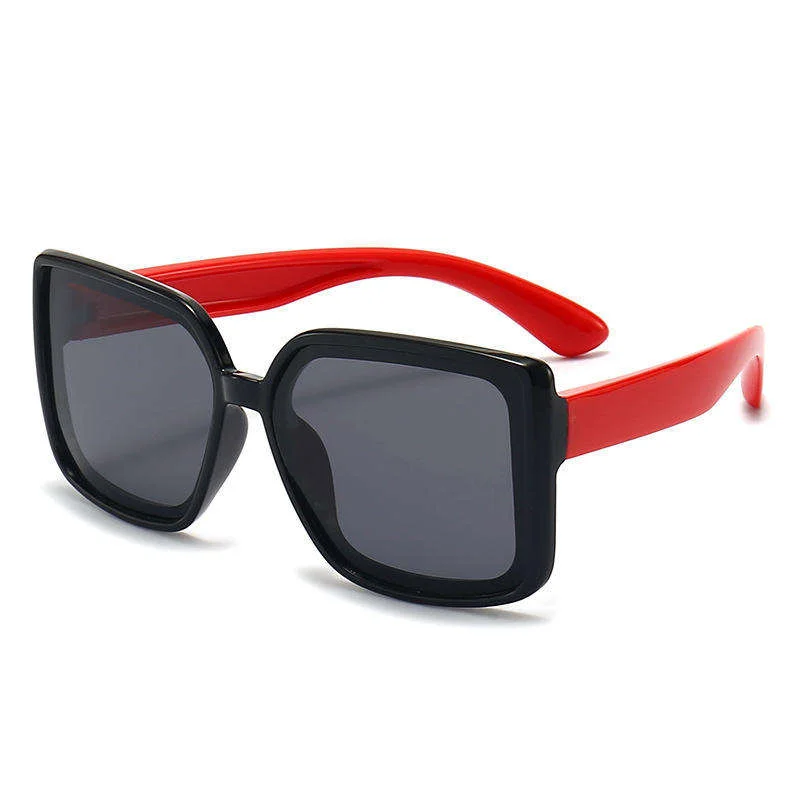 Hot Selling Girls Boys Big Frame Sunglasses Designer Customize Polarized Square Oversized Kids Sunglasses - View 6