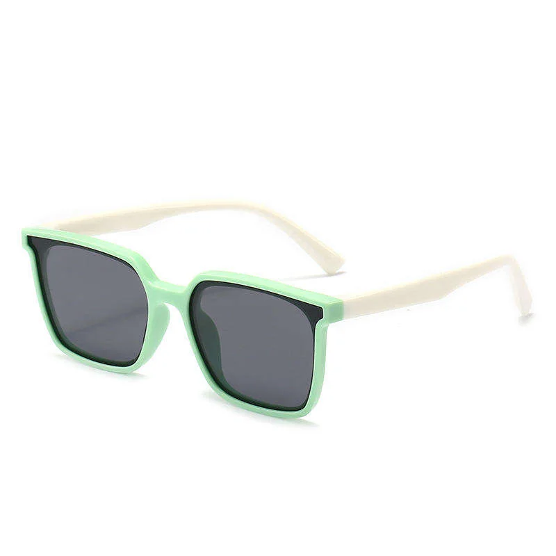  SILICONE TPEE High Quality Square Shape Girls Boys Kids 8 Colors Uv400 Sunglasses Oversize Vintage Fashion Designer Baby Sunglasses - View 1