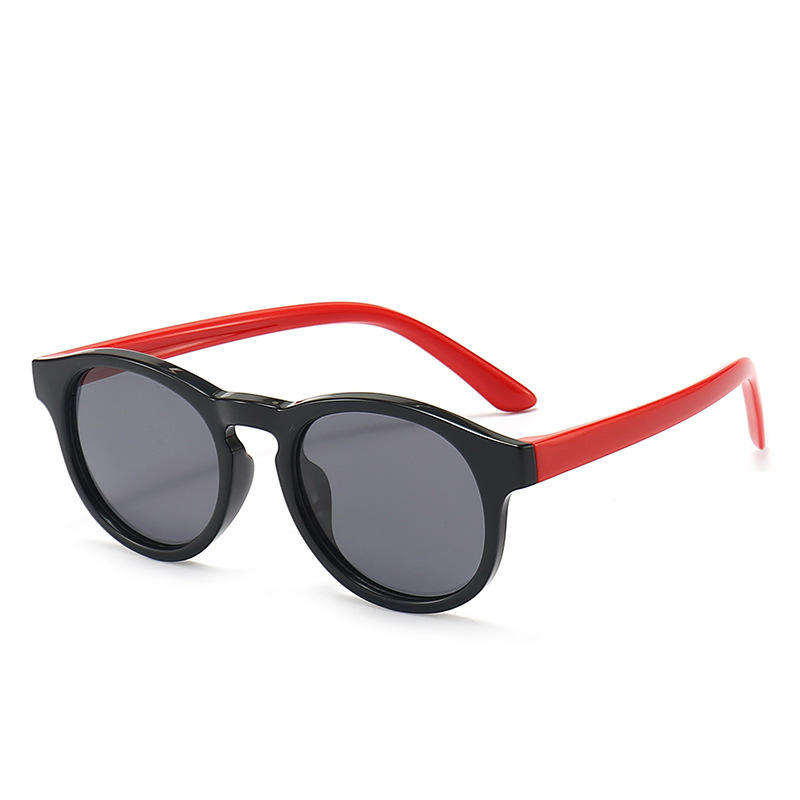 High Quality Trendy Colorful Kids Sunglasses Silicone Tpee Retro UV400 Square Sunglasses for Baby Kids Custom Eyewear