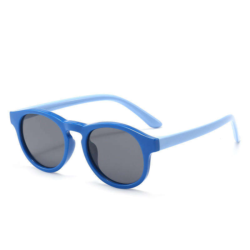High Quality Trendy Colorful Kids Sunglasses Silicone Tpee Retro UV400 Square Sunglasses for Baby Kids Custom Eyewear