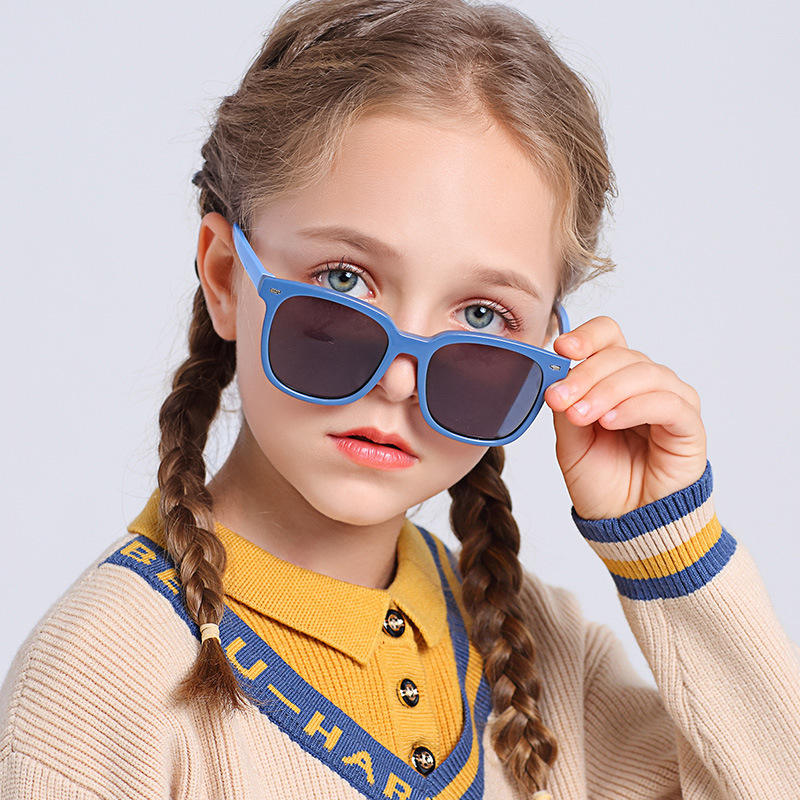 TPEE 2025 Custom Logo TPEE TAC Classic Sun Glasses Square Traveling Baby Children's Trendy Sunglasses - View 2
