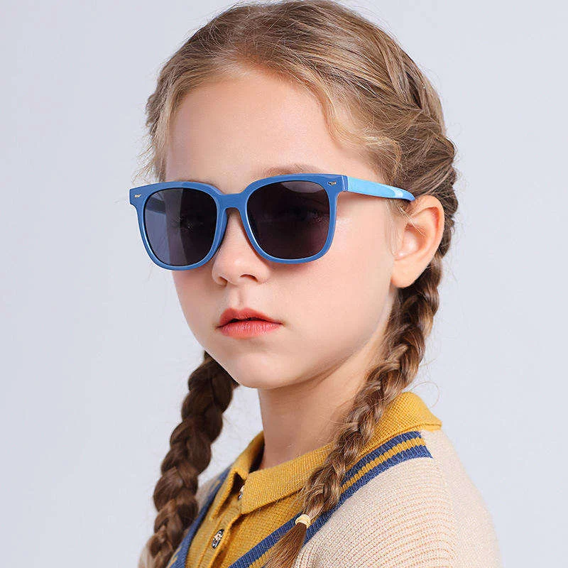  TPEE 2025 Custom Logo TPEE TAC Classic Sun Glasses Square Traveling Baby Children's Trendy Sunglasses - View 3