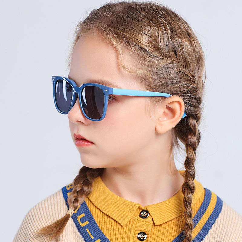  TPEE 2025 Custom Logo TPEE TAC Classic Sun Glasses Square Traveling Baby Children's Trendy Sunglasses - View 4