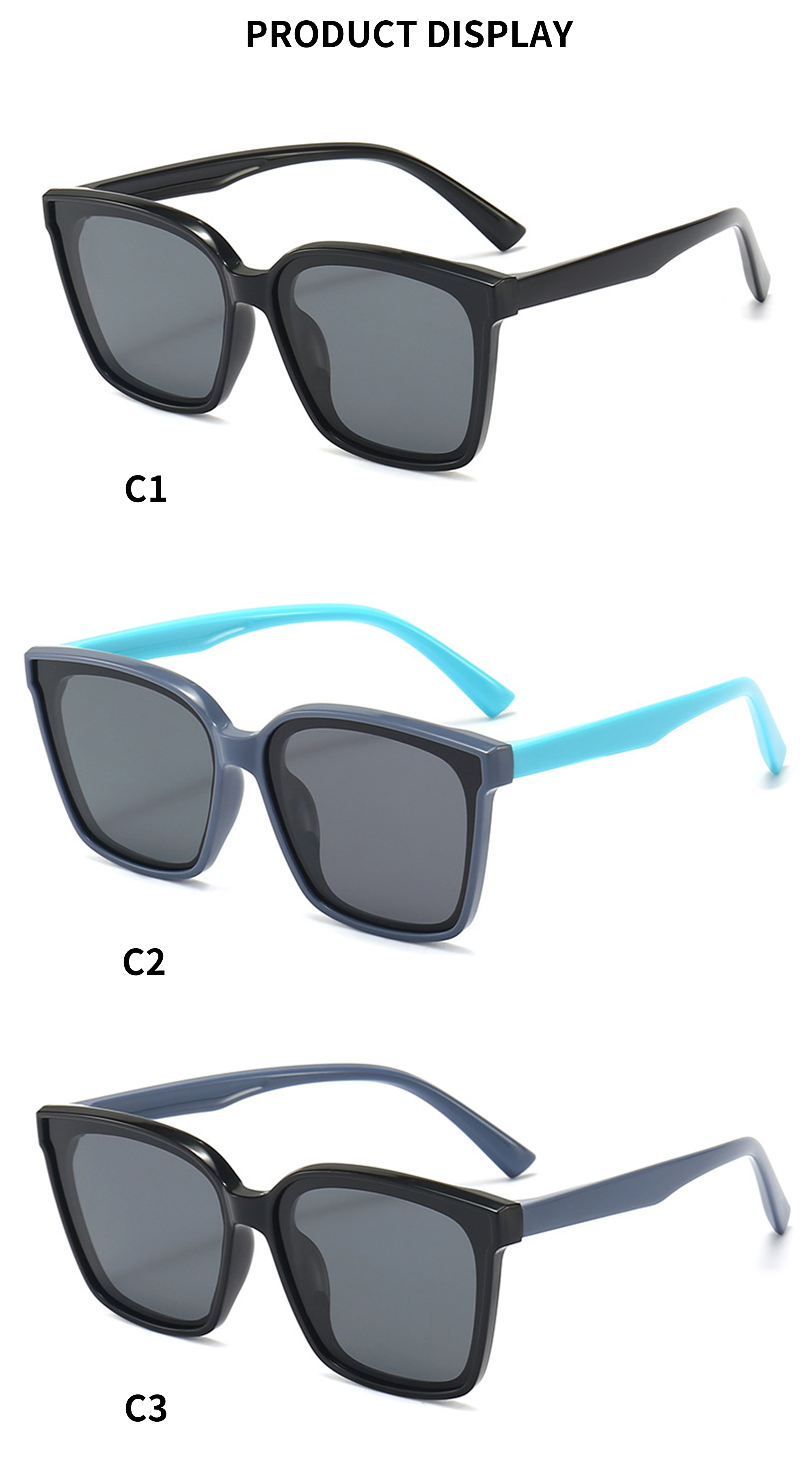 TPEE TPEE Kids Sunglasses Trendy 2025 Kids Square Sunglasses Frame Custom Logo Sun Shades Glasses for Children Girls Boys - Details 4