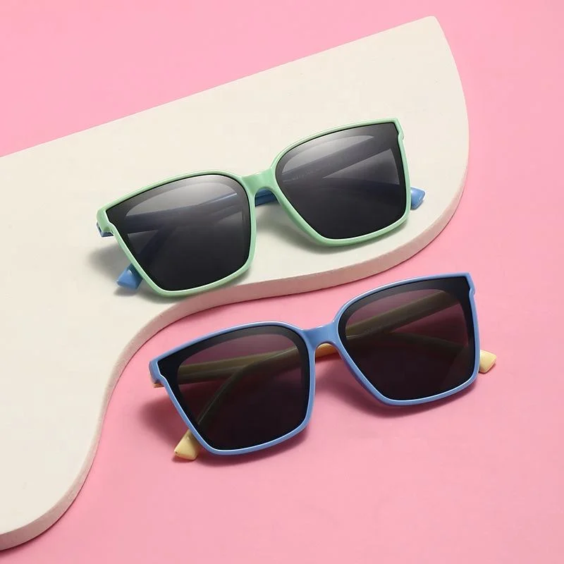 TPEE TPEE Kids Sunglasses Trendy 2025 Kids Square Sunglasses Frame Custom Logo Sun Shades Glasses for Children Girls Boys - View 2