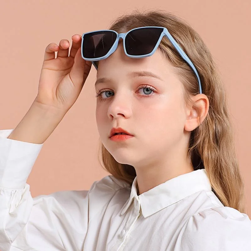 TPEE TPEE Kids Sunglasses Trendy 2025 Kids Square Sunglasses Frame Custom Logo Sun Shades Glasses for Children Girls Boys - View 4
