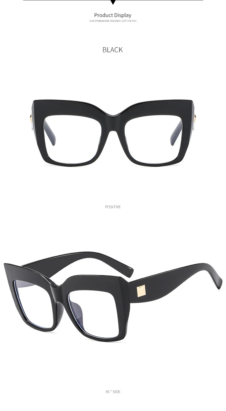PC 2025 Trends High Quality Plastic Eye Glasses Frames Spectacles Luxury Eyewear Eyeglasses Optical Frames for Women - Details 9