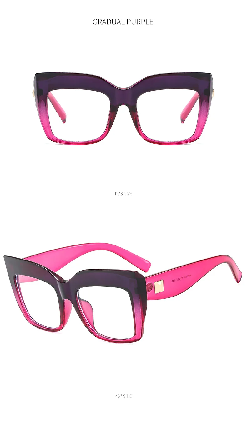 PC 2025 Trends High Quality Plastic Eye Glasses Frames Spectacles Luxury Eyewear Eyeglasses Optical Frames for Women - Details 15
