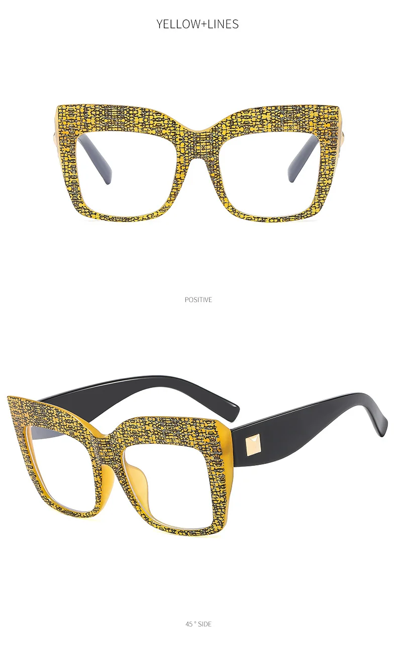  PC 2025 Trends High Quality Plastic Eye Glasses Frames Spectacles Luxury Eyewear Eyeglasses Optical Frames for Women - Details 18