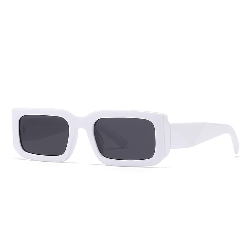 Brown, White, Tawny, Black, leopard PC Men'S Uv400 Retro Men Vintage Black Lens Sun Glasses Men Black Rectangle Shades 2025 Fashion Sunglasses - View 2