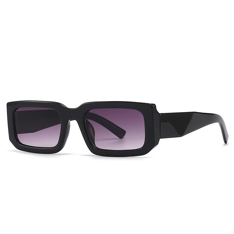 Brown, White, Tawny, Black, leopard PC Men'S Uv400 Retro Men Vintage Black Lens Sun Glasses Men Black Rectangle Shades 2025 Fashion Sunglasses - View 9