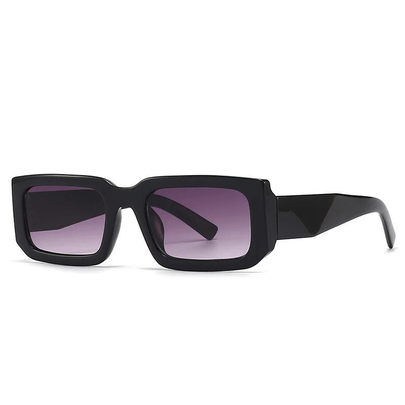 Brown, White, Tawny, Black, leopard PC Men'S Uv400 Retro Men Vintage Black Lens Sun Glasses Men Black Rectangle Shades 2025 Fashion Sunglasses - View 9