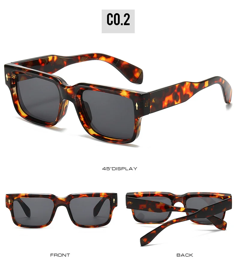 PC 2025 UV400 Vintage Sunglasses Small Square Fashion Shades Cheap Custom Design Stylish Women Men Sunglasses - Details 4