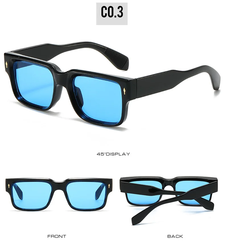  PC 2025 UV400 Vintage Sunglasses Small Square Fashion Shades Cheap Custom Design Stylish Women Men Sunglasses - Details 5
