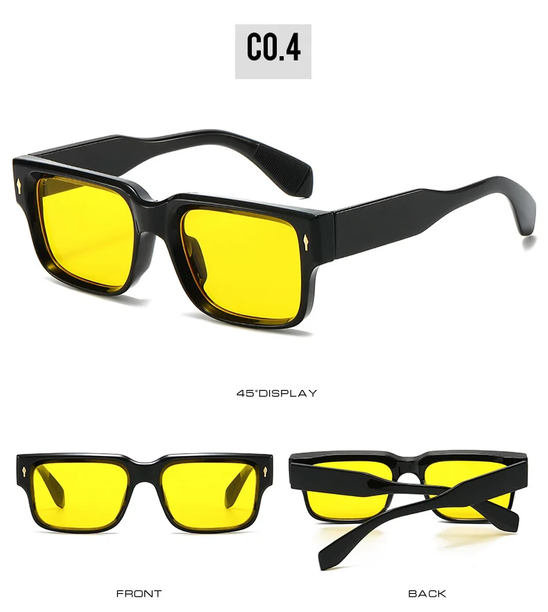  PC 2025 UV400 Vintage Sunglasses Small Square Fashion Shades Cheap Custom Design Stylish Women Men Sunglasses - Details 6