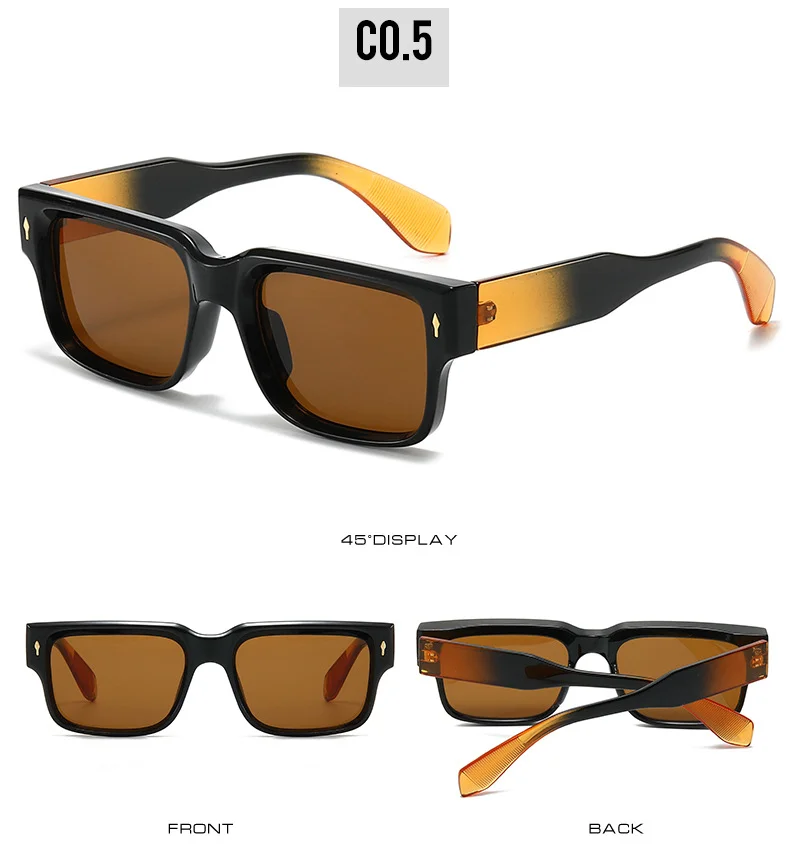  PC 2025 UV400 Vintage Sunglasses Small Square Fashion Shades Cheap Custom Design Stylish Women Men Sunglasses - Details 7