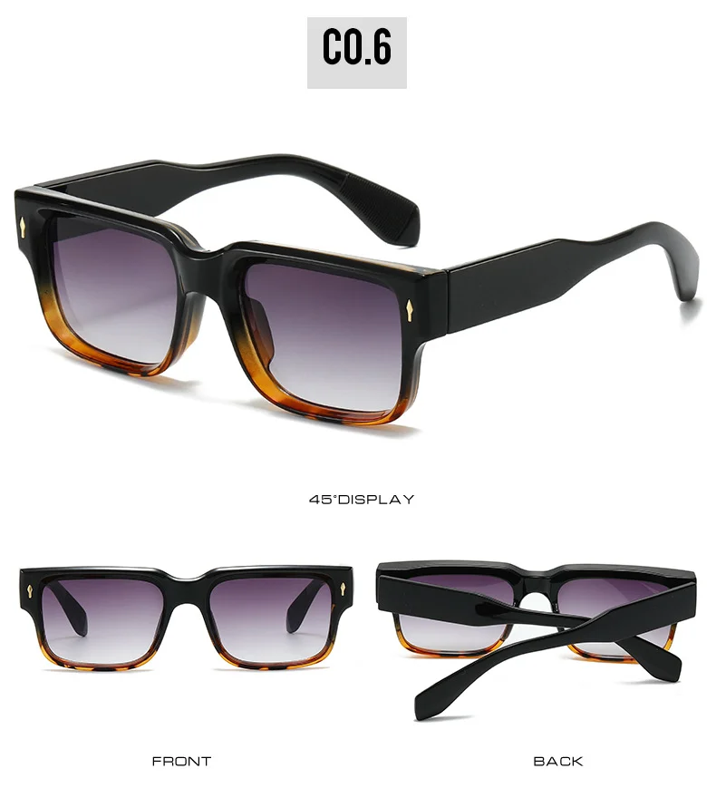 PC 2025 UV400 Vintage Sunglasses Small Square Fashion Shades Cheap Custom Design Stylish Women Men Sunglasses - Details 8