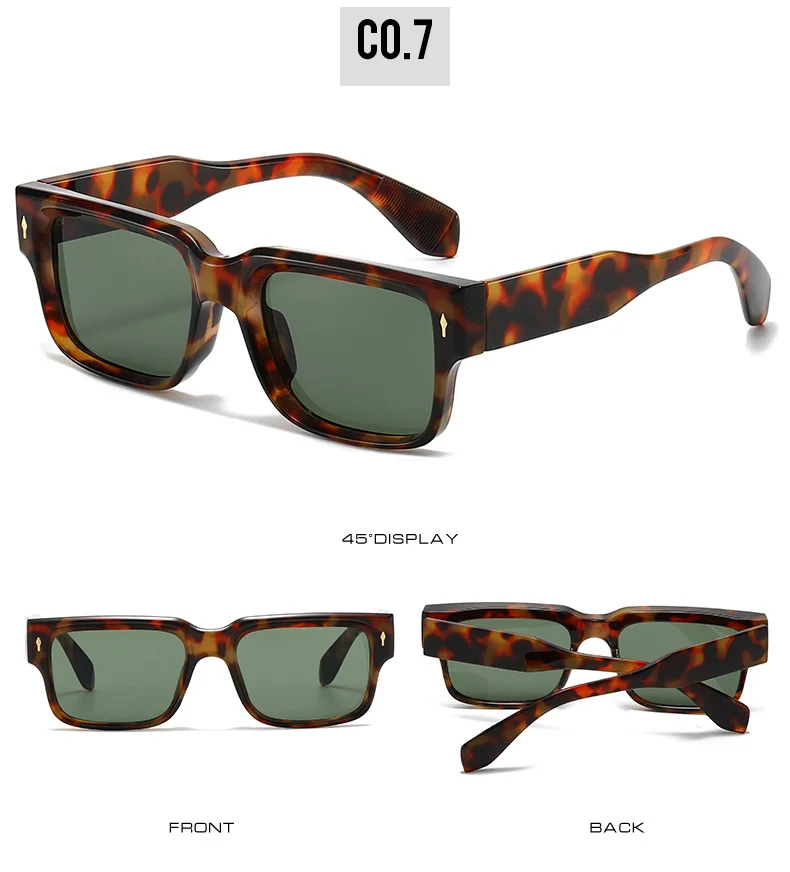  PC 2025 UV400 Vintage Sunglasses Small Square Fashion Shades Cheap Custom Design Stylish Women Men Sunglasses - Details 9