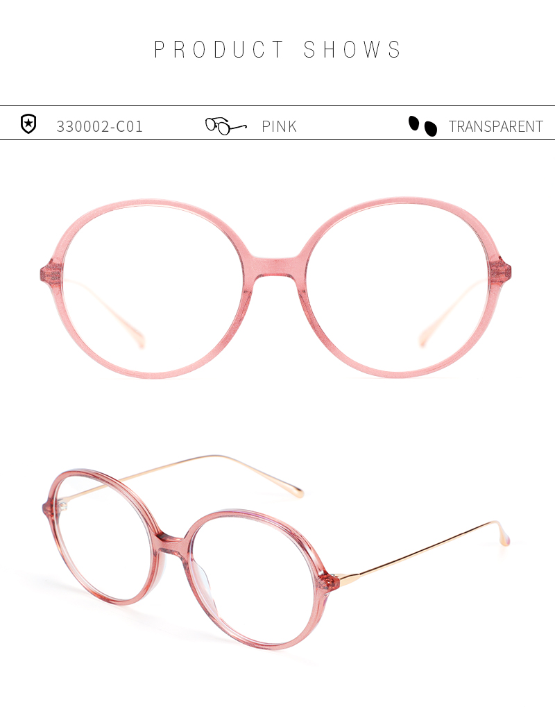 Metal Women Eyeglasses Latest Fashion Metal Frame Anti Blue Light Optical Glasses Retro Round Metal Computer Eyeglasses - Details 5