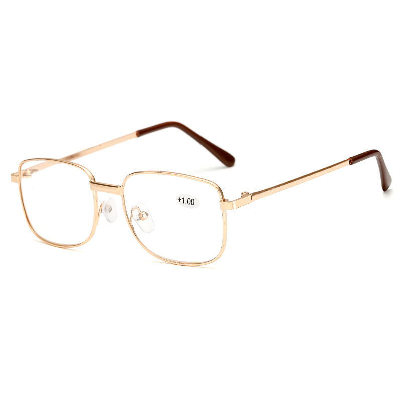 Black Alloy Fashion Wholesale Metal Spring Hinged Full Frame Readers Alloy Reading Glasses - View 1