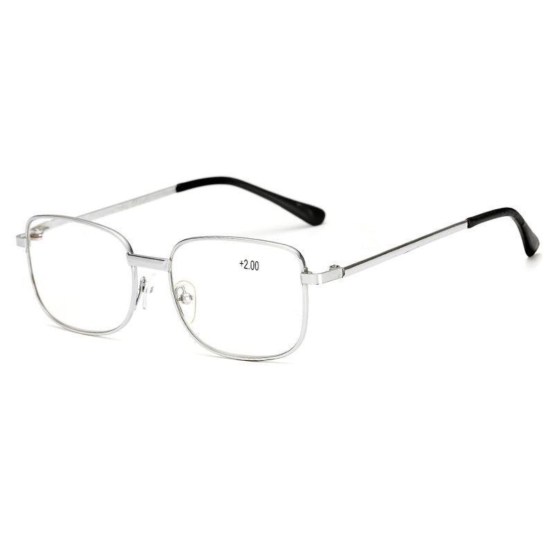 Black Alloy Fashion Wholesale Metal Spring Hinged Full Frame Readers Alloy Reading Glasses - View 2