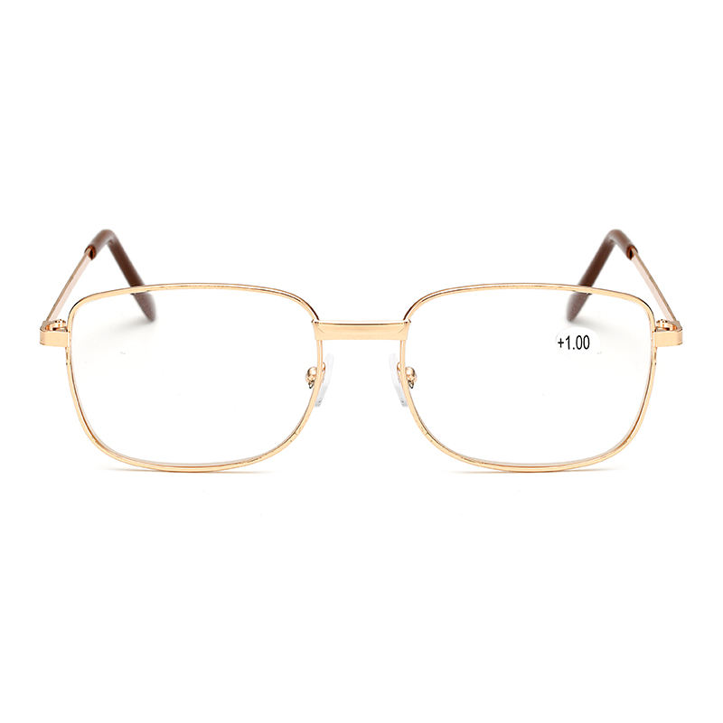 Black Alloy Fashion Wholesale Metal Spring Hinged Full Frame Readers Alloy Reading Glasses - View 3