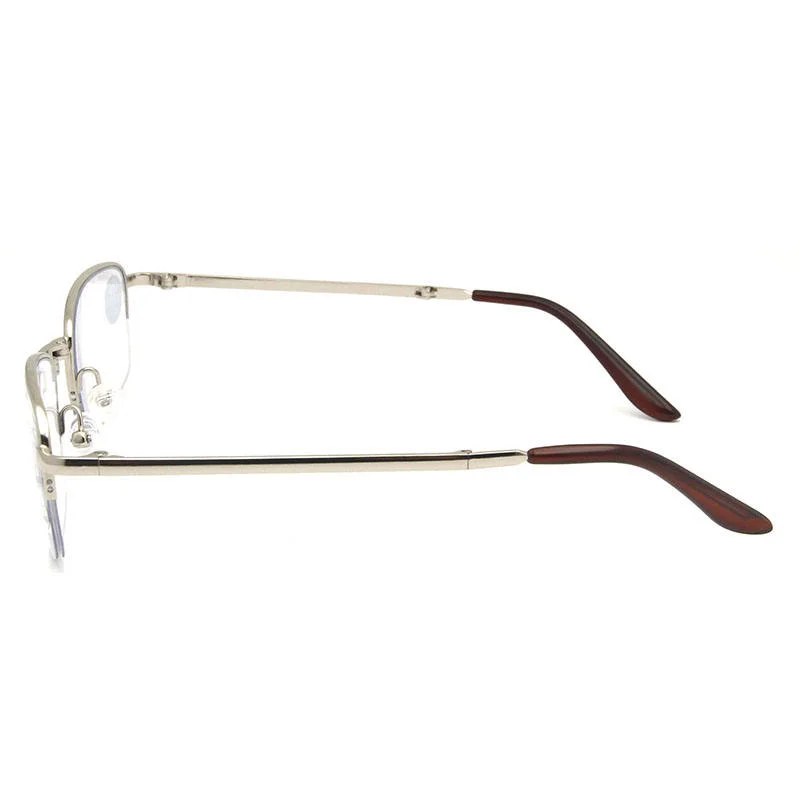 Custom Colors Stainless Men's Half-Rim Progressive Multifocal Reading Glasses Stainless Metal Folding Readers - View 4