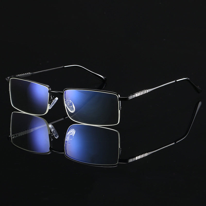 2025 Metal Half Frame Computer Readers Reading Glasses With Hlaf Rim Stainless Steel Custom Eyewear