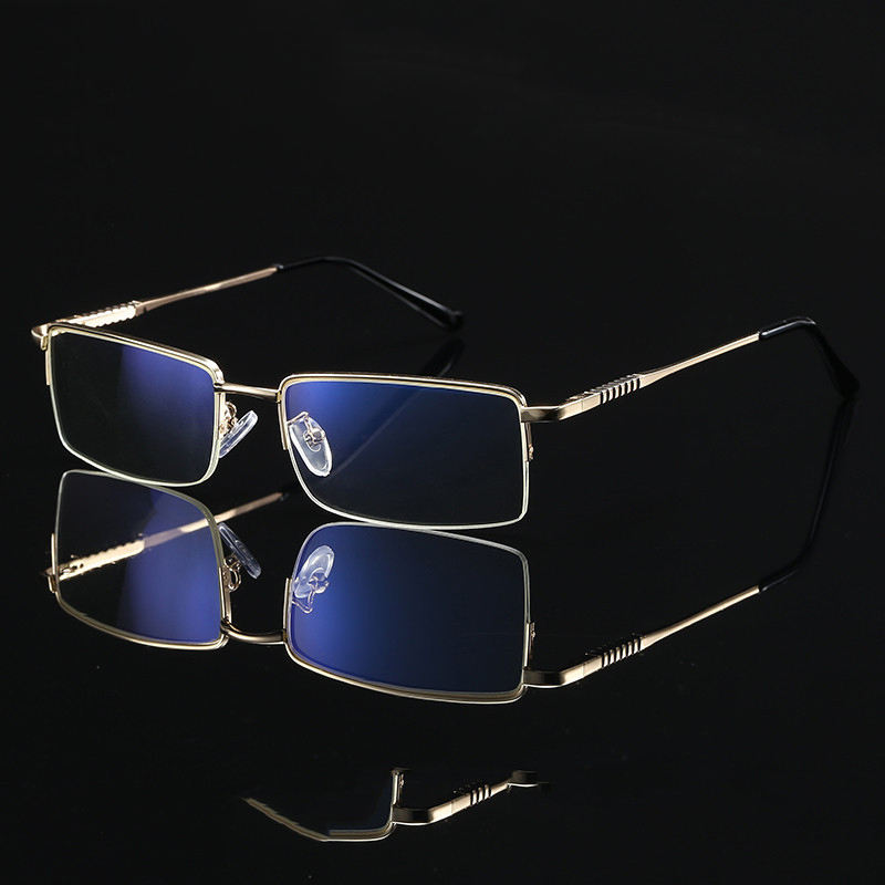2025 Metal Half Frame Computer Readers Reading Glasses With Hlaf Rim Stainless Steel Custom Eyewear