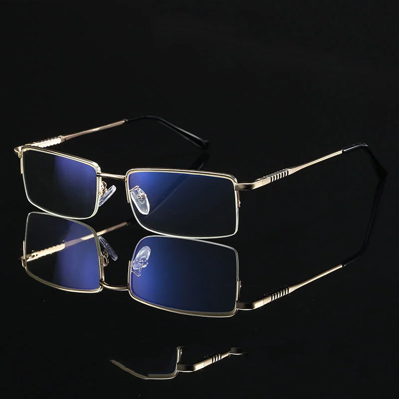Silver, Black, Purple, Red, Gold Stainless 2025 Metal Half Frame Computer Readers Reading Glasses With Hlaf Rim Stainless Steel - View 5