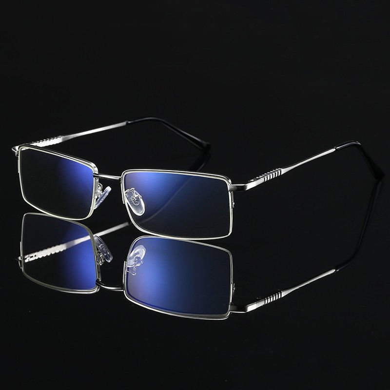 2025 Metal Half Frame Computer Readers Reading Glasses With Hlaf Rim Stainless Steel Custom Eyewear