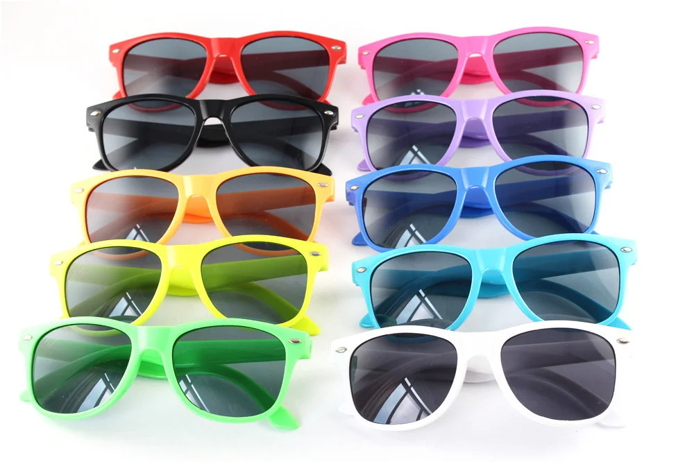   Wholesale Bulk Promotional Men Women Pc Frame Pc Lens Customer Custom Print logo Shades Sun Glasses Custom Sunglasses with logo - Details 1