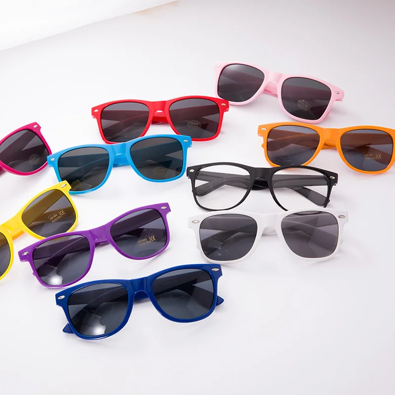   Wholesale Bulk Promotional Men Women Pc Frame Pc Lens Customer Custom Print logo Shades Sun Glasses Custom Sunglasses with logo - Details 2
