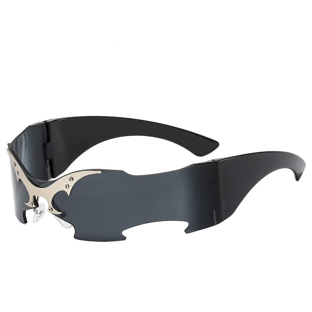 PC 2025 New Rimless Party Sunglasses for Men and Women Personality Glasses One Metal Decorative Glasseso - View 2