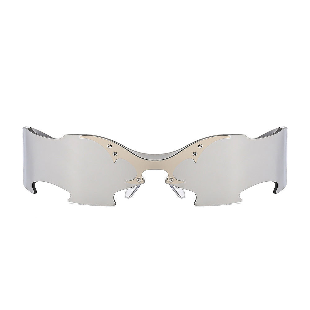 PC 2025 New Rimless Party Sunglasses for Men and Women Personality Glasses One Metal Decorative Glasseso - View 4
