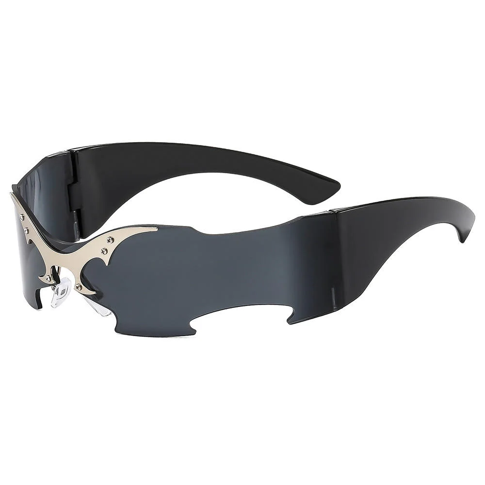  PC 2025 New Rimless Party Sunglasses for Men and Women Personality Glasses One Metal Decorative Glasseso - View 5