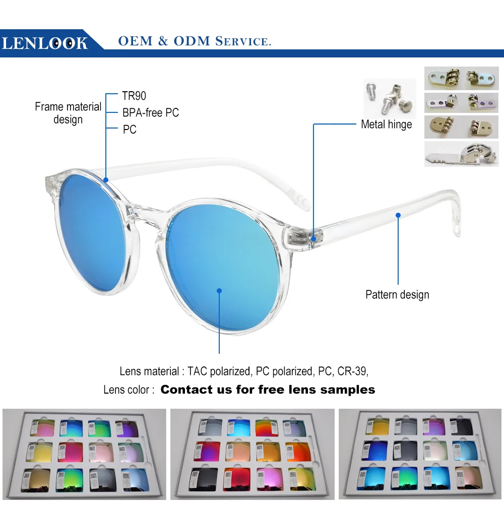 Blue, Green, Gray, Black PC Classic Plastic Frame Uv400 Driving Shades High Quality Custom logo Men Polarized Sunglasses - Details 15