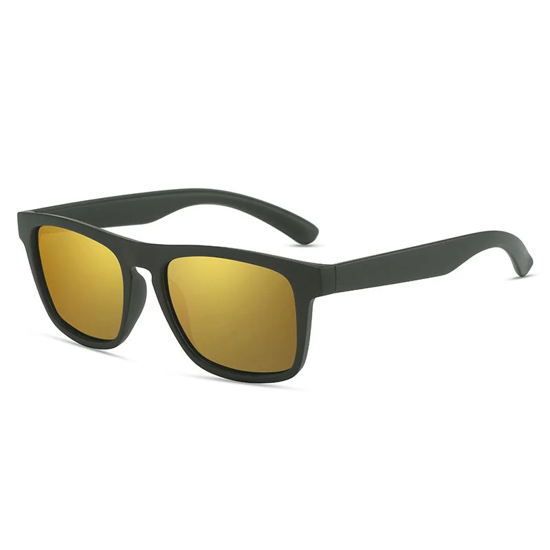 Blue, Green, Gray, Black PC Classic Plastic Frame Uv400 Driving Shades High Quality Custom logo Men Polarized Sunglasses - View 5