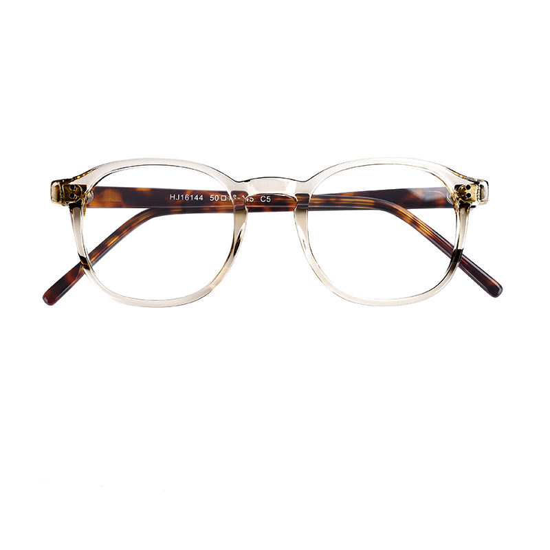 New Design Retro Round Polarized Sun Glasses Round Transparent Clear Men Women Acetate Shades Sunglasses Custom Eyewear