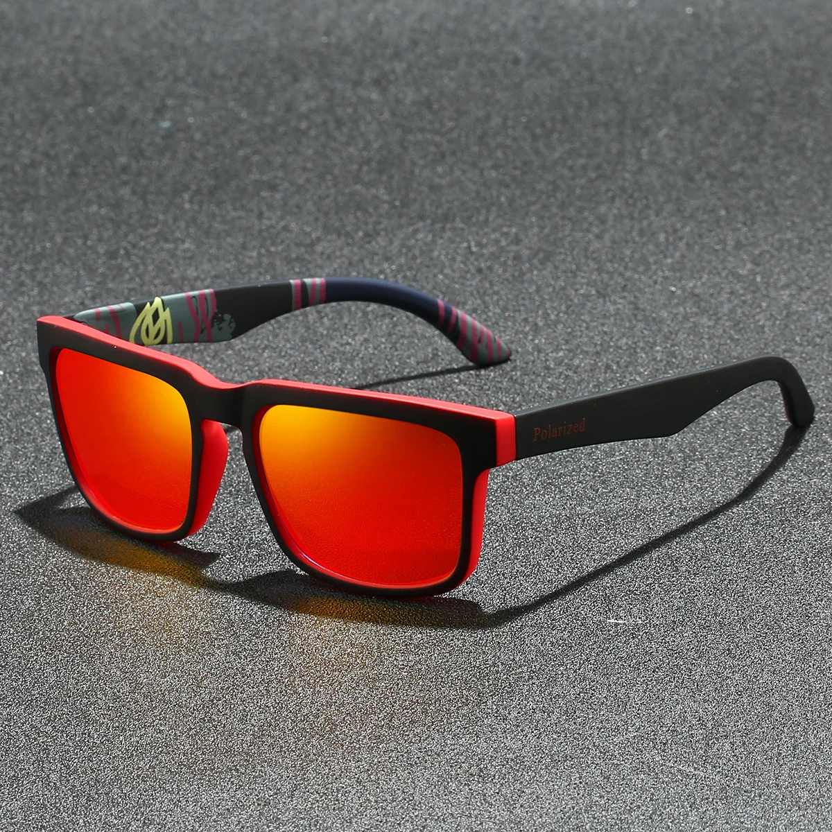 Black PC Polarized Cycling Sunglasses for Men & Women – UV400 Protection Sports Eyewear for Running, Driving, Fishing & Beach. Stylish Outdoor Sun Glasses for All Activities - Details 5