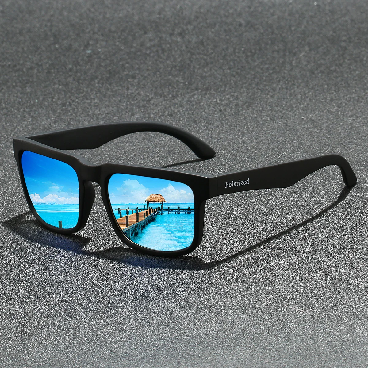 Black PC Polarized Cycling Sunglasses for Men & Women – UV400 Protection Sports Eyewear for Running, Driving, Fishing & Beach. Stylish Outdoor Sun Glasses for All Activities - Details 6