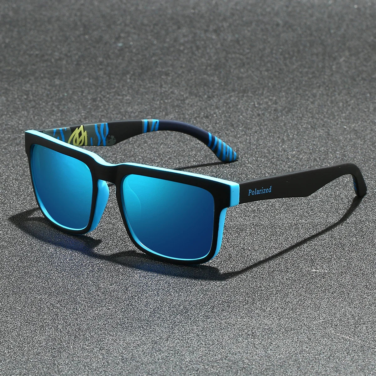 Black PC Polarized Cycling Sunglasses for Men & Women – UV400 Protection Sports Eyewear for Running, Driving, Fishing & Beach. Stylish Outdoor Sun Glasses for All Activities - Details 10