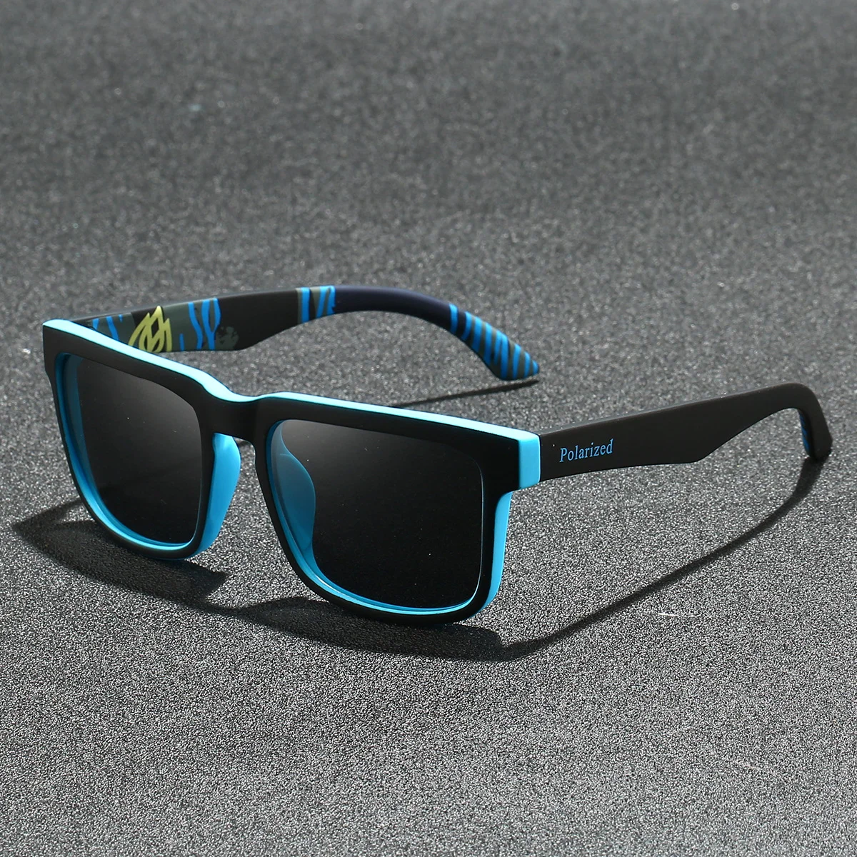 Black PC Polarized Cycling Sunglasses for Men & Women – UV400 Protection Sports Eyewear for Running, Driving, Fishing & Beach. Stylish Outdoor Sun Glasses for All Activities - Details 12